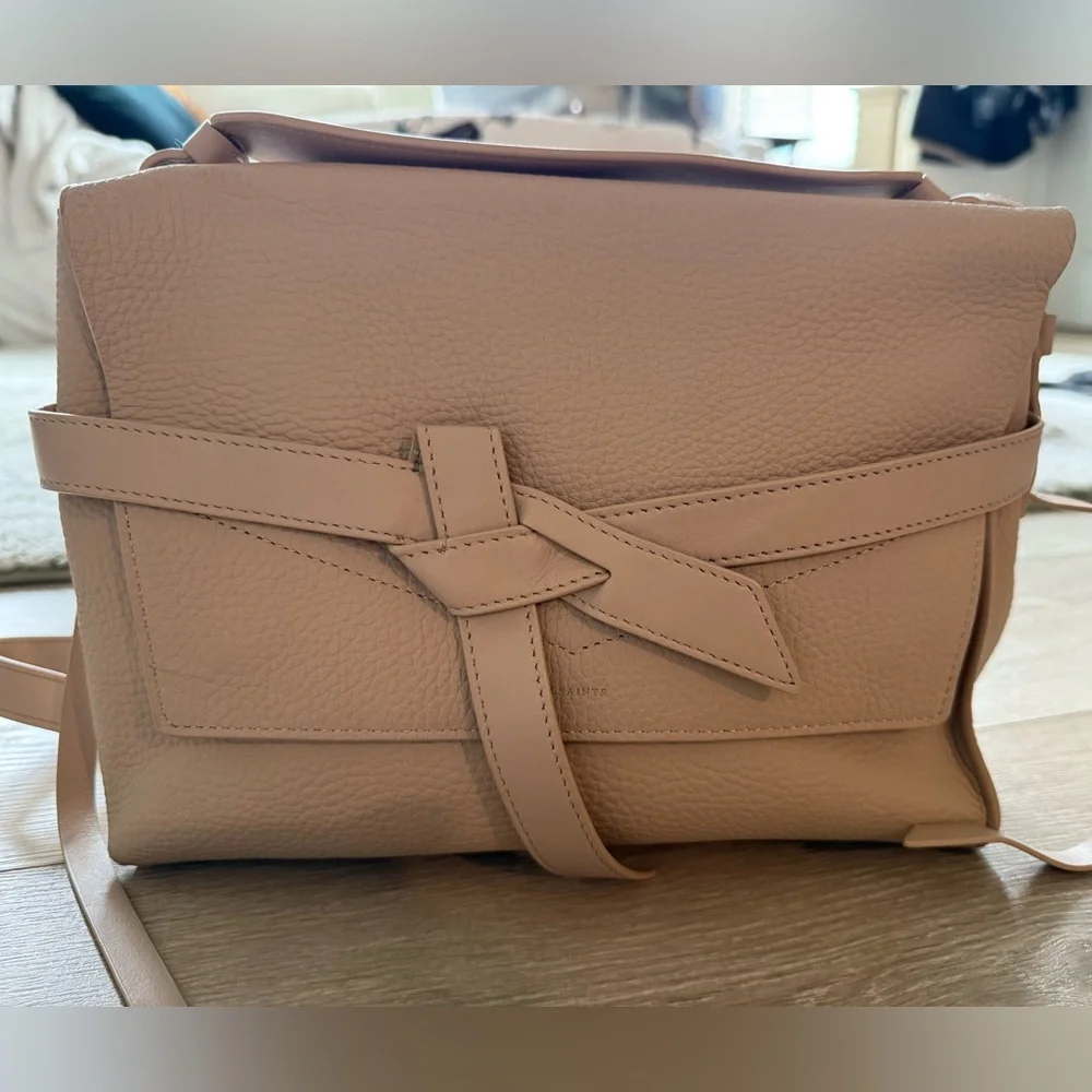 AllSaints Cami Leather Shoulder Bag - Natural - Picture 2 of 10